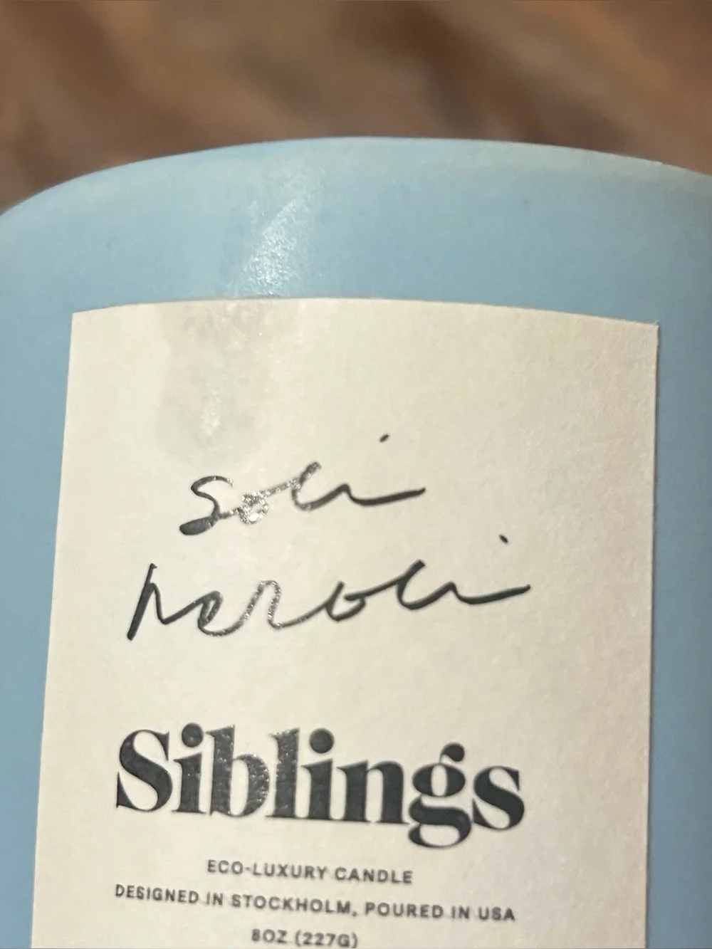 Soli Neroli Siblings Limited Edition Forever Candle Refillable 8oz
